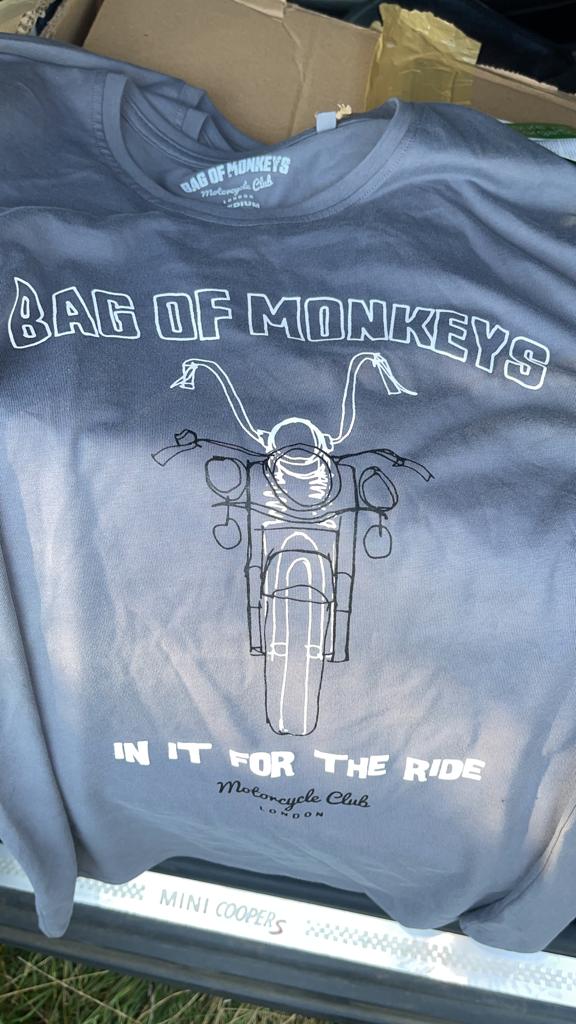 100% organic cotton 'In for the Ride' Convoy Grey T-shirt