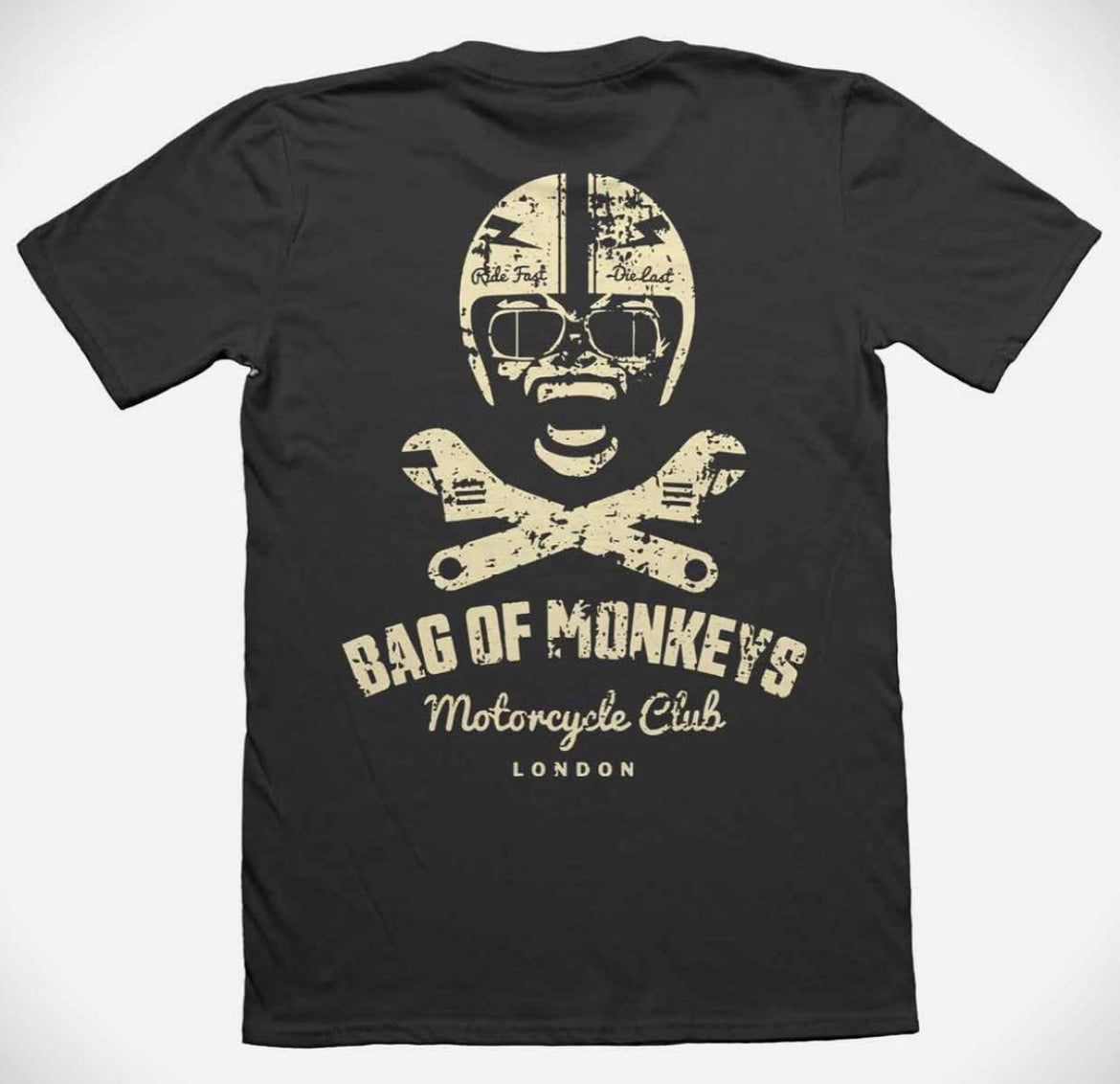 Motorcycle Club Cream Logo T-Shirt